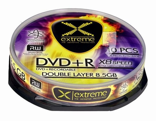 Płyty DVD+R EXTREME 1276 Double Layer, 8.5 GB, 8x, 10 szt. Extreme