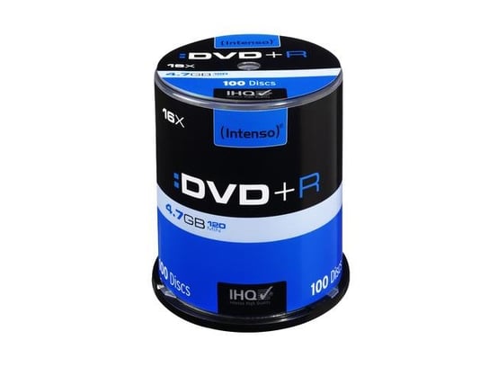 Płyty DVD+R INTENSO IHQ 4111156, 4.7 GB, 16x, 100 szt. Intenso