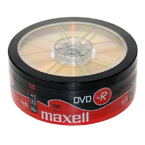 Płyty DVD-R MAXELL, 4.7 GB, 16x, 25 szt. Maxell