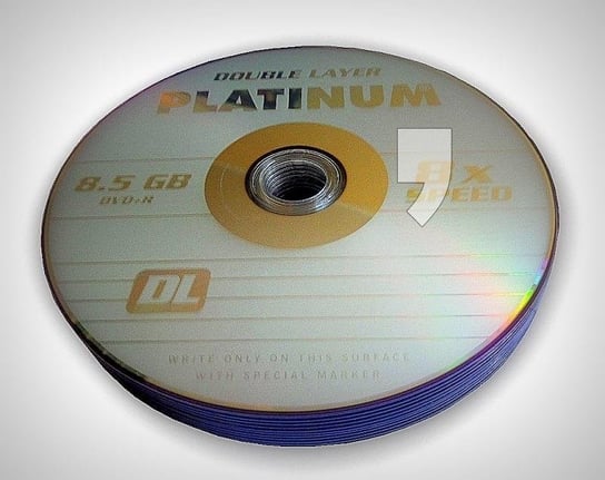 Płyty DVD+R PLATINUM, 8.5 GB, 8x, 10 szt. PLATINUM