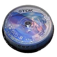 Płyty DVD-R TDK 4,7GB 16x Cake 10 TDK