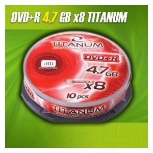 Płyty DVD+R TITANUM, 4.7 GB, 8x, 10 szt. Titanum