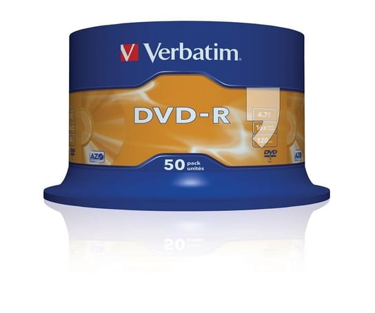 Płyty DVD-R VERBATIM AZO Matt Silver, 4.7 GB, 16x, 50 szt. Verbatim