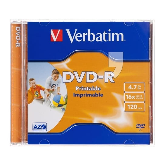 Płyty DVD-R VERBATIM AZO Printable, 4.7 GB, 16x, 10 szt. Verbatim