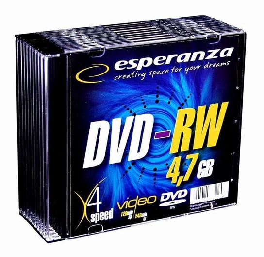 Płyty DVD-RW ESPERANZA 1012, 4.7 GB, 4x, 10 szt. Esperanza