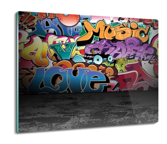 płyty ochronne na indukcję Graffiti muzyka 60x52, ArtprintCave ArtPrintCave