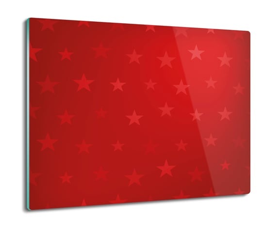płyty ochronne na indukcję Gwiazdy czerwony 60x52, ArtprintCave ArtPrintCave