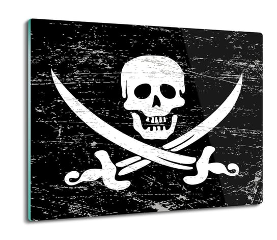 płyty ochronne na indukcję Pirat czaszka 60x52, ArtprintCave ArtPrintCave