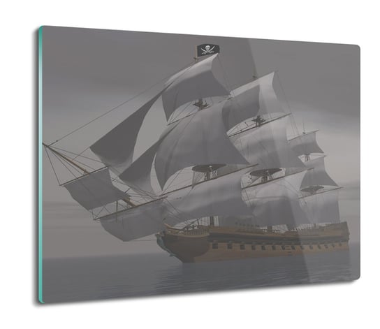 płyty ochronne na indukcję Statek pirat mgła 60x52, ArtprintCave ArtPrintCave