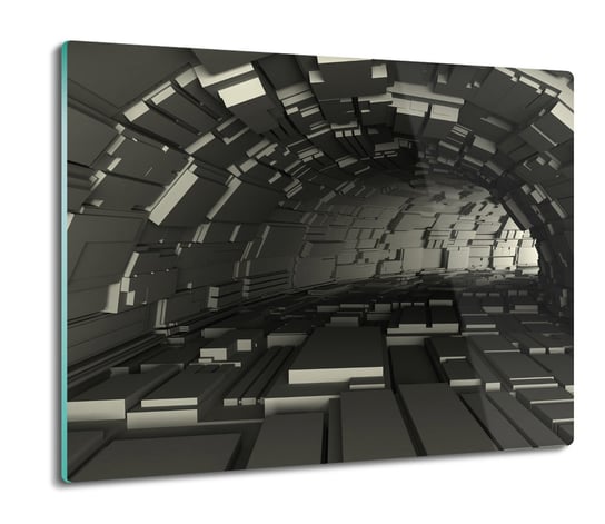 płyty ochronne na indukcję Tunel czarny 3D 60x52, ArtprintCave ArtPrintCave