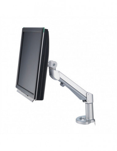 Pneumatyczny stojak do monitorów LCD ROLINE, zacisk biurkowy, obrotowy, 1 przegub Inna marka
