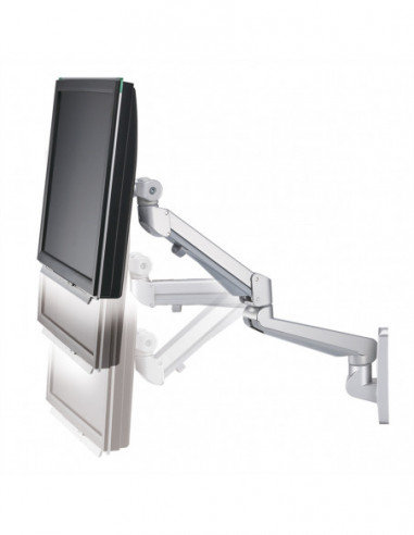 Pneumatyczny stojak na monitor LCD ROLINE, montaż ścienny, obrotowy, 2 przeguby Inna marka