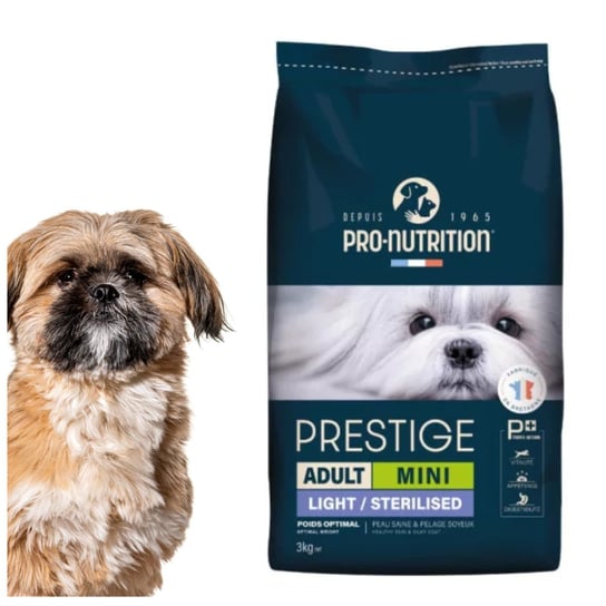 Pnf Prestige Dog Adult Mini  Light & Stertilised 3Kg Sucha Dietetyczna Po Sterylizacji Karma Dla Psa Małych Ras Prestige