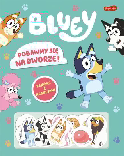 Pobawmy się na dworze! Bluey książka z magnesami Opracowanie zbiorowe