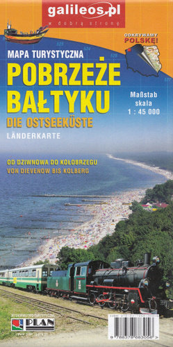 Pobrzeże Bałtyku. Mapa turystyczna 1:45 000 Wydawnictwo Turystyczne Plan