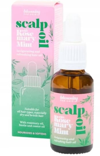 Pobudzający Olejek do włosów Blossity Rosemary & Mint z Biotyną Rozmarynem Inna marka