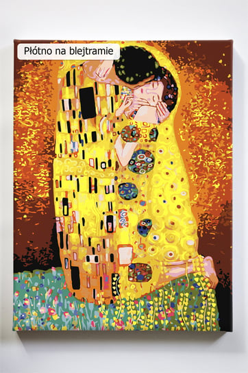 Pocałunek, Gustav, Klimt, malowanie po numerach Akrylowo