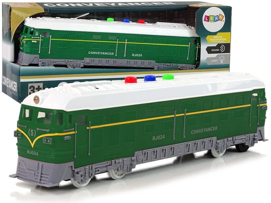 Pociąg 1:32 Napęd Zielony Dźwięk Światła Lean Toys