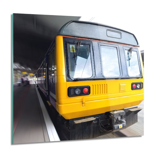 Pociąg peron podróż nowoczesne foto na szkle, 60x60 cm ArtPrintCave