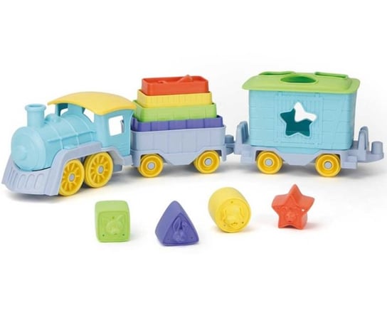Pociąg z klockami sorter Green Toys Bigjigs
