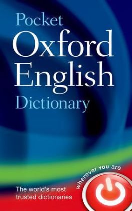 Pocket Oxford English Dictionary Oxford University Press