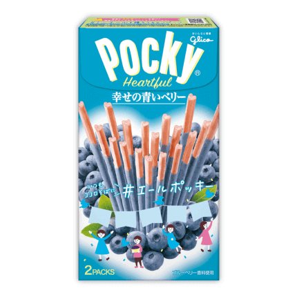 Pocky Heartful Blueberry 55g Glico