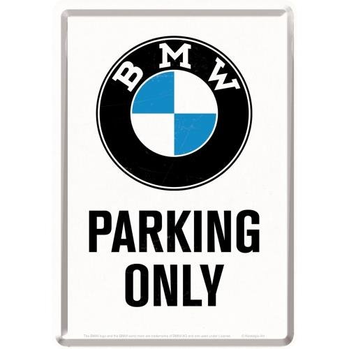 Pocztówka 14x10 cm BMW - Parking O Nostalgic-Art Merchandising
