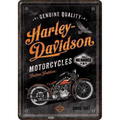 Pocztówka 14x10 cm Harley Timeless Nostalgic-Art Merchandising