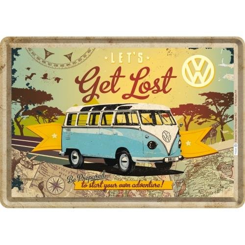 Pocztówka 14x10 cm VW Bulli - Let Nostalgic-Art Merchandising