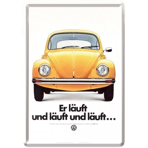 Pocztówka 14x10 cm VW Er lauft... Nostalgic-Art Merchandising