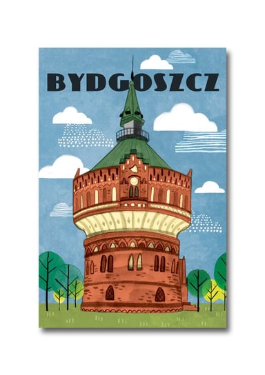 Pocztówka Bydgoszcz Wieża Ciśnień Love Poland Design
