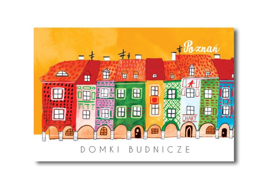 Pocztówka Poznań Domki Budnicze Love Poland Design