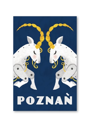 Pocztówka Poznań Koziołki Zegar Love Poland Design