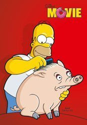 Pocztówka Simpsons - Piggy reinders