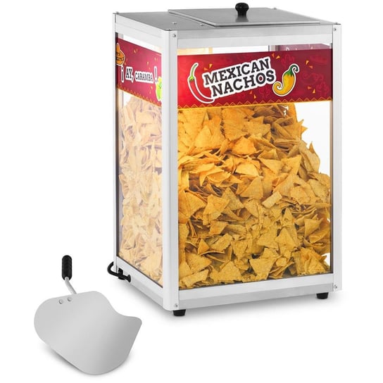 Podgrzewacz witryna grzewcza do nachos orzeszków ziemnych popcornu + szufelka Royal Catering