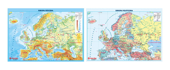 Podkład na biurko, dwustronny, z Mapą Europy Panta Plast