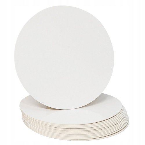 Podkład pod tort 34 cm okrągły biały podkładka pod tort ciasto sztywny Elhandel