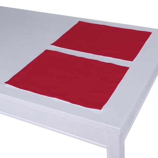 Podkładka Cotton Panama, czerwona, 30x40 cm, 2 szt. Dekoria