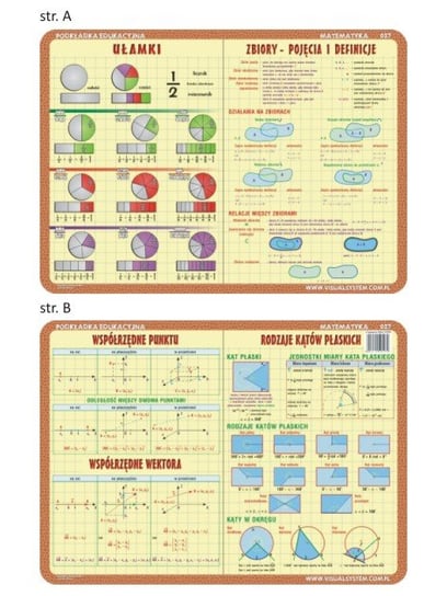 Podkładka edukacyjna - matematyka 027 VISUAL System