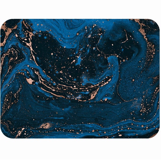 Podkładka korkowa złocona na stół z nadrukiem Magma blue 2 w rozmiarze 30x40 cm PSTL