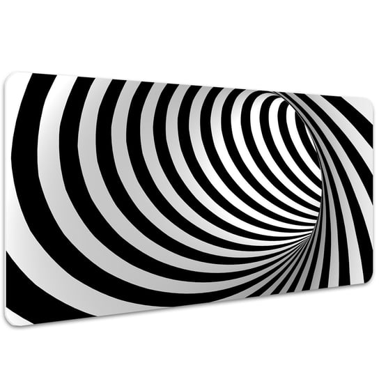 Podkładka na biurko Abstrakcyjny wir czarno-biały 100x50 cm Coloray