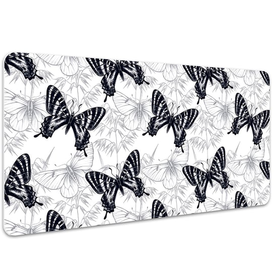Podkładka na biurko Czarno-białe motyle 100x50 cm Coloray