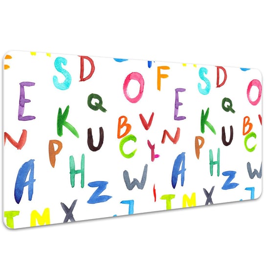 Podkładka na biurko dla dzieci Kolorowe literki 100x50 cm Coloray