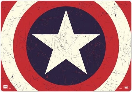 Podkładka na biurko GRUPOERIK Marvel Captain America Shield, 49,5x34,5 cm Marvel