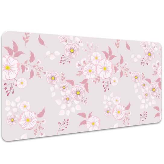 Podkładka na biurko Małe różowe kwiaty 100x50 cm, Dywanomat Dywanomat