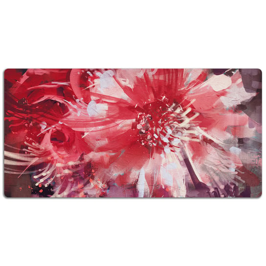 Podkładka na biurko z nadrukiem Abstrakcyjny czerwony kwiat 120x60 cm Coloray