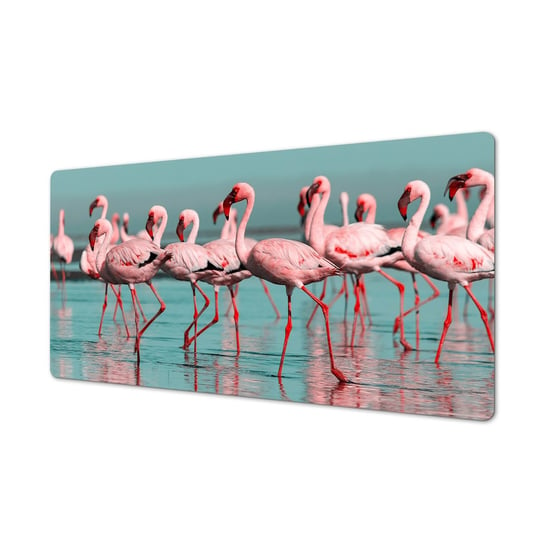 Podkładka na blat dla dzieci Różowe flamingi woda, ArtprintCave, 90x45 cm ArtPrintCave