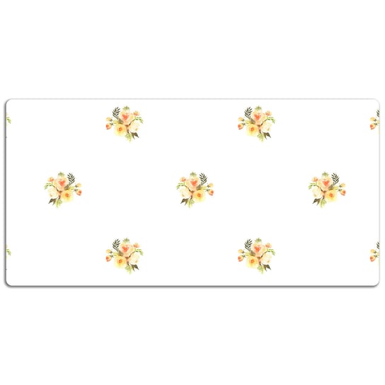 Podkładka na całe biurko Delikatne bukiety kwiatków 120x60 cm Coloray