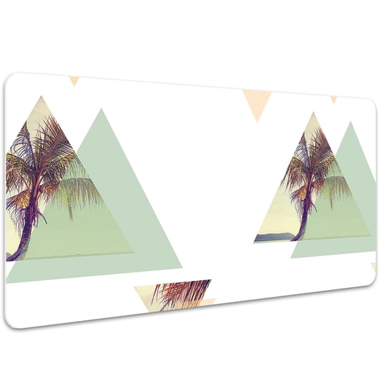 Podkładka na całe biurko Egzotyczne trójkąty z palmami 100x50 cm Coloray