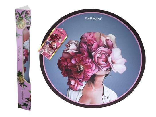 Podkładka Na Stół Okrągła - Kwiaty Na Głowie, Różowe (Carmani) Carmani